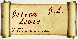 Jelica Lević vizit kartica